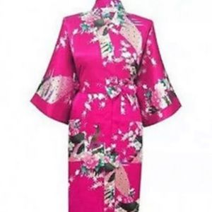 New Silk Satin Chinese Women's Kimono Robe Gown
